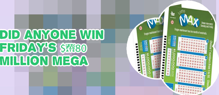 Last night's winning lottery tickets