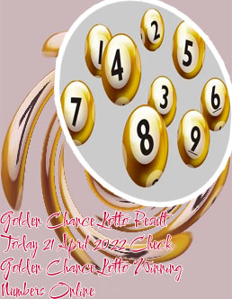 Our result of golden chance lotto